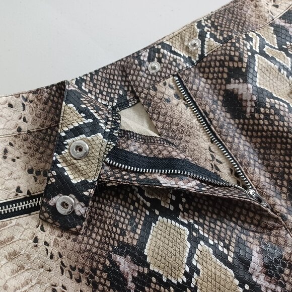 I.AM.GIA Faux Snakeskin Mini Skirt - Picture 4 of 16